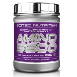 Pool di Aminoacidi Scitec Nutrition, Amino 5600, 200 cpr.
