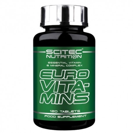 Vitamine e Minerali Scitec Nutrition, Euro Vita-Mins, 120 cpr.
