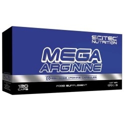 Arginina Scitec Nutrition, Mega Arginine, 120 cps.
