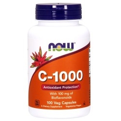 Vitamina C Now Foods, C-1000, 100 cps.