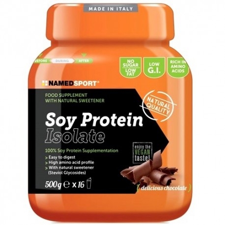 Proteine di Soia Named Sport, Soy Protein Isolate, 500 g.