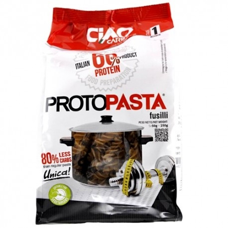 Pasta e Riso Ciao Carb, ProtoPasta Fusilli, 250 g (5 x 50 g)