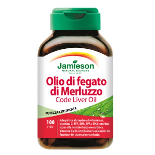 Jamieson, Olio di Fegato di Merluzzo, 100 Perle. - 14.32 €