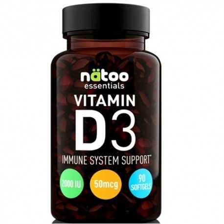 Vitamina D Natoo, Vitamin D3, 90 cps