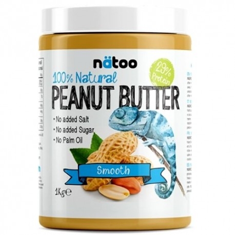 Burro di Arachidi Natoo, 100% Natural Peanut Butter, 1000 g.