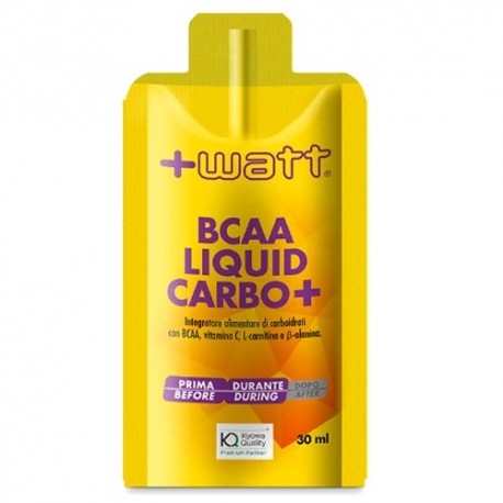 Pre Workout +Watt, Bcaa Liquid Carbo +, 30 ml