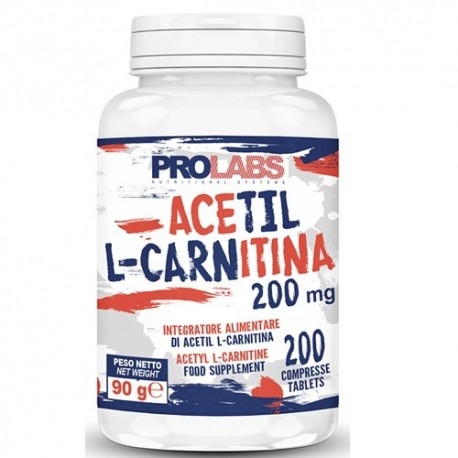 Carnitina Prolabs, Acetil L-Carnitina, 200 cpr.