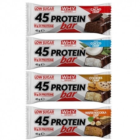 Barrette proteiche WHY Sport, 45 Protein Bar, 45 g