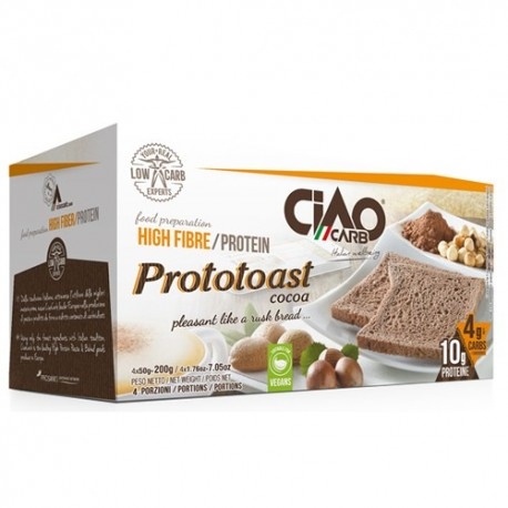 Pane e Prodotti da Forno Ciao Carb, ProtoToast Cacao Stage 2, 200 g.
