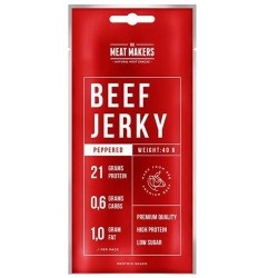 Proteine della carne Pro Nutrition, Beef Jerky Peppered, 40 g