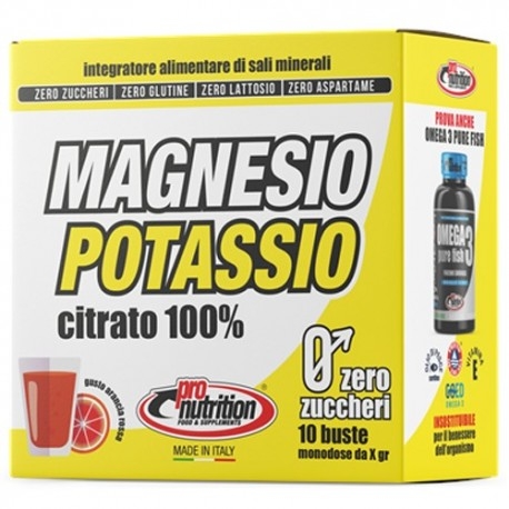 Zinco e Magnesio Pro Nutrition, Magnesio e Potassio, 10 buste