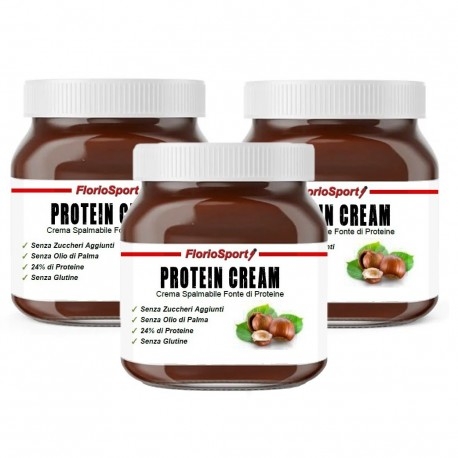 Creme Proteiche FlorioSport, Protein Cream, 3 x 400 g