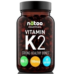 Vitamina K Natoo, Essentials Vitamin K2, 60 cps