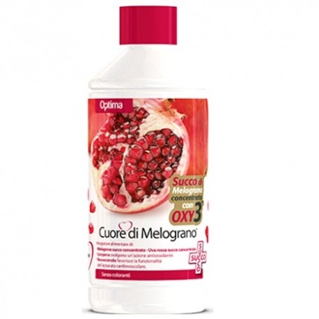Antiossidanti Optima Naturals, Cuore di Melograno Succo Oxy3, 1 litro