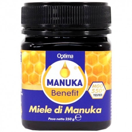 Difese organismo Optima Naturals, Manuka Honey +550 MGO, 250 g
