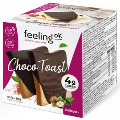 Biscotti e Dolci Feeling Ok, Choco Toast Start, 4 x 50 g
