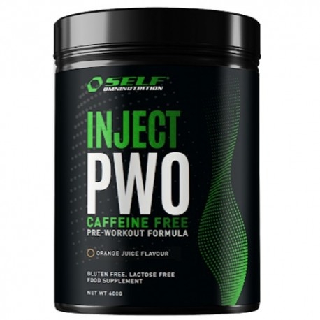 Pre Workout Self Omninutrition, Inject PWO Caffeine Free, 400 g