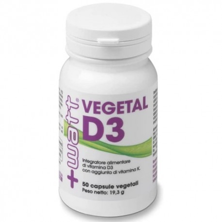 Vitamina D +Watt, Vegetal D3, 50 cps