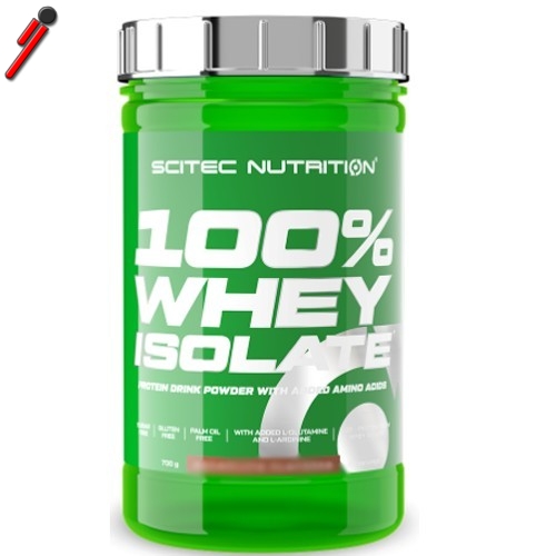 - 100% Whey Isolate 700 g Proteine del siero del latte