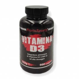 Vitamina D FlorioSport, Vitamina D3 2000 UI, 500 cpr
