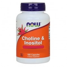 Colina e Inositolo Now Foods, Choline e Inositol, 100 cps