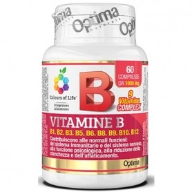 Vitamina B Optima Naturals, Vitamina B complex, 60 cpr
