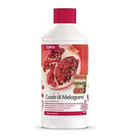 Antiossidanti Optima Naturals, Cuore di Melograno Succo Oxy 3, 500 ml