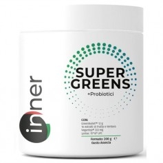 Antiossidanti Inner, Super Greens + Probiotici, 200 g