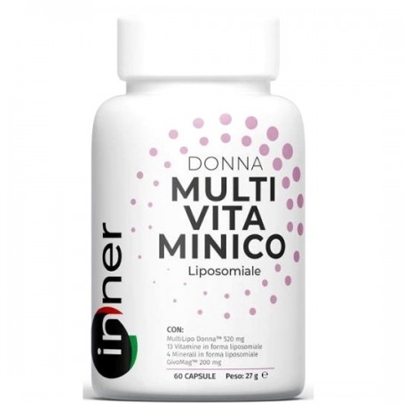 Multivitaminici - Multiminerali Inner, Multivitaminico Liposomiale Donna, 60cps
