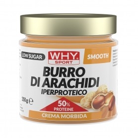 WHY Sport, Burro di Arachidi Iperproteico, 350 g