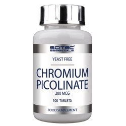 Cromo Scitec Nutrition, Chromium Picolinate, 100 cpr.