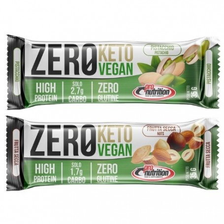 Barrette proteiche Pro Nutrition, Vegan Zero Keto, 35 g