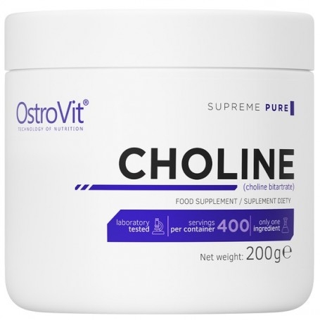Colina e Inositolo OstroVit, Supreme Pure Choline, 200 g