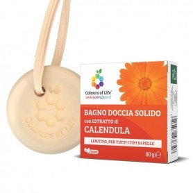 Detergente Optima Naturals, Bagno Doccia Solido, Calendula 80 g
