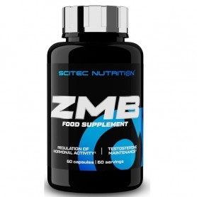Zinco e Magnesio Scitec Nutrition, ZMB6, 60 cps.