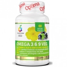 Omega 3-6-9 Optima Naturals, Omega 3 6 9 Veg, 60 cps
