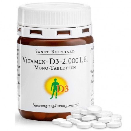 Vitamina D Sanct Bernhard, Vitamina D3 2000 UI, 150 cpr