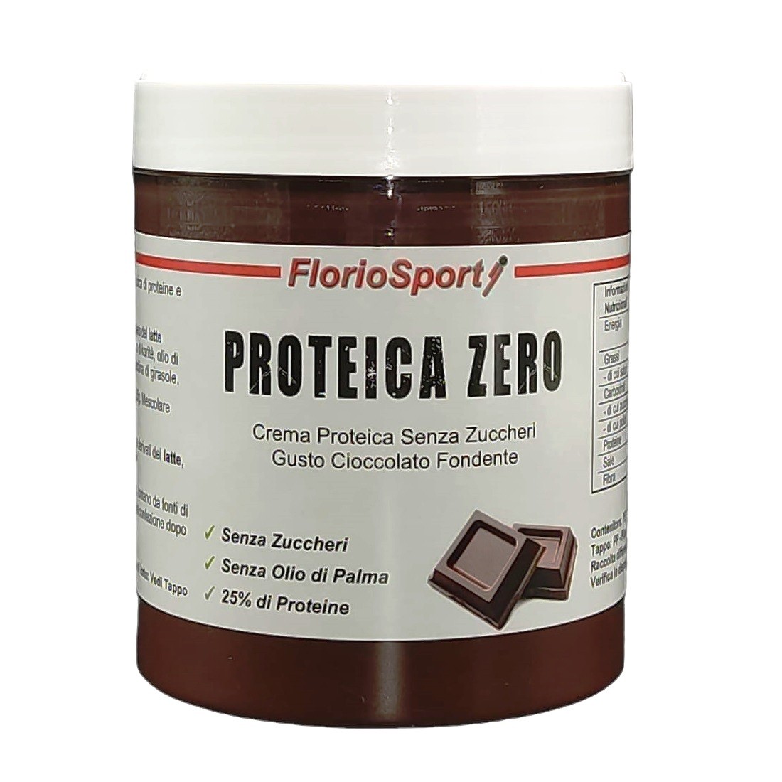 Protella Salsa Zero Cioccolato e Nocciola 350gr