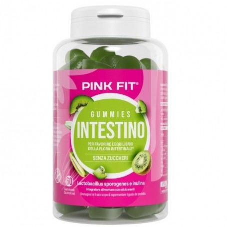 Regolarità intestinale Pink Fit, Gummies Intestino, 60 cps