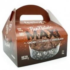 Biscotti e Dolci Feeling OK, Pan Natale Maxi al Cacao con Gocce, 500g