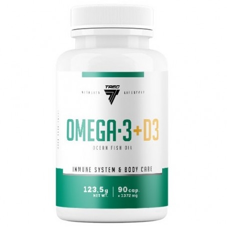 Omega 3 Trec Nutrition, Omega 3 + D3, 90 cps