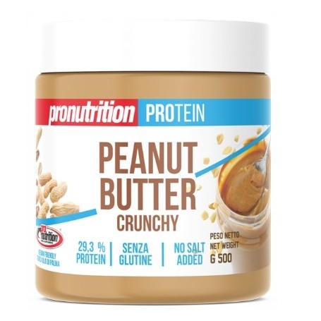 Burro di Arachidi Pro Nutrition, Peanut Butter Crunchy, 500 g