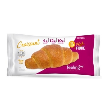 Pane e Prodotti da Forno Feeling Ok, Croissant High + Fibre, 50 g