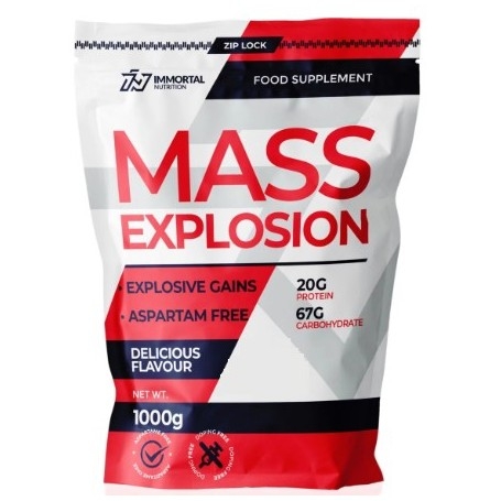 Weight Gainers Immortal Nutrition, Mass Explosion, 1000 g