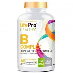 Vitamina B Life Pro, B-Complex, 60 cps