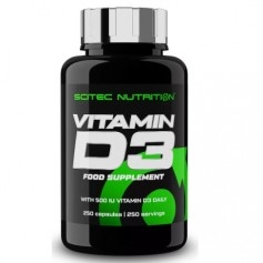 Vitamina D Scitec Nutrition, Vitamin D3, 250 cps.