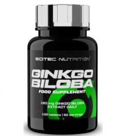 Ginkgo Biloba Scitec Nutrition, Ginkgo Biloba, 100 cps.