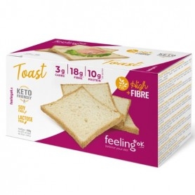 Pane e Prodotti da Forno Feeling Ok, Toast High + Fibre, 4 x 40 g