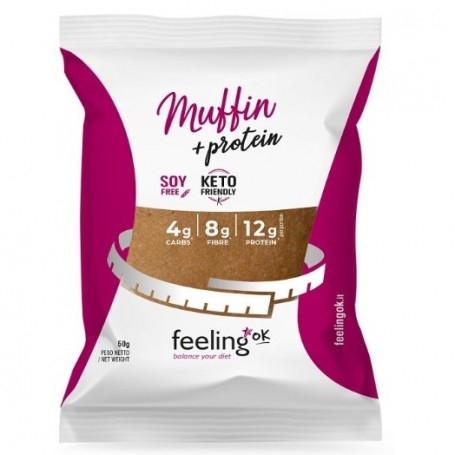 Biscotti e Dolci Feeling Ok, Muffin + Protein, 50 g