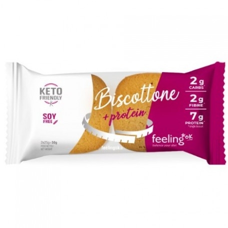 Biscotti e Dolci Feeling Ok, Biscottone + Protein, 2 x 25 g